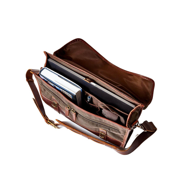 Tom Beckbe Waxed Canvas Messenger Bag