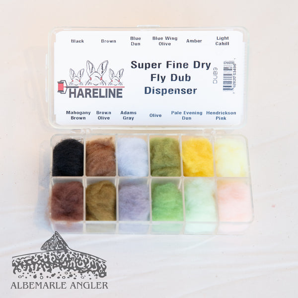 Hareline Super Fine Dry Fly Dub Dispenser