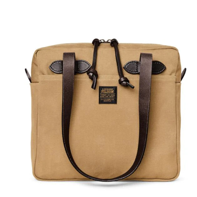 Filson Small Zipper Tote Bag - Tan