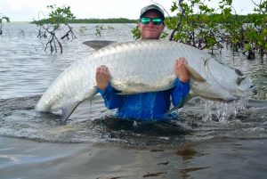 a large tarpon from Turneffe Flats, Belize