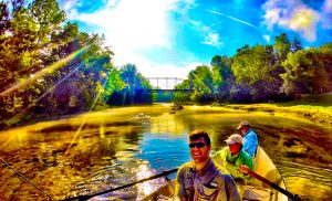 Anglers floating the South Holston River