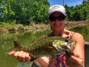 smallmouth bass caught on the Shenandoah river while on a smallmouht bass guide trip.