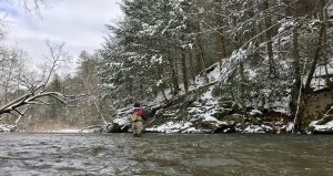 Winter time fishing in Virginia. Virginia fishing guides.