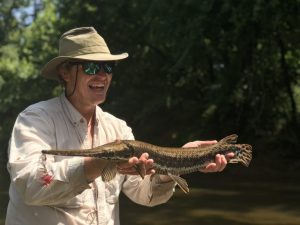 Gar caught on a feather game changer.