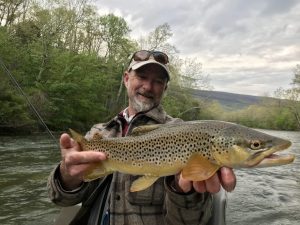 Guided fishing trips on the Jackson River, Virginia.