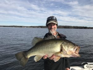 A nice largemouth bass caught on Lake Anna during the first days of January.
